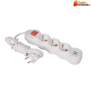 Pelsan USB Çocuk Korumalı Üçlü 3 Metre Kablolu Grup Priz